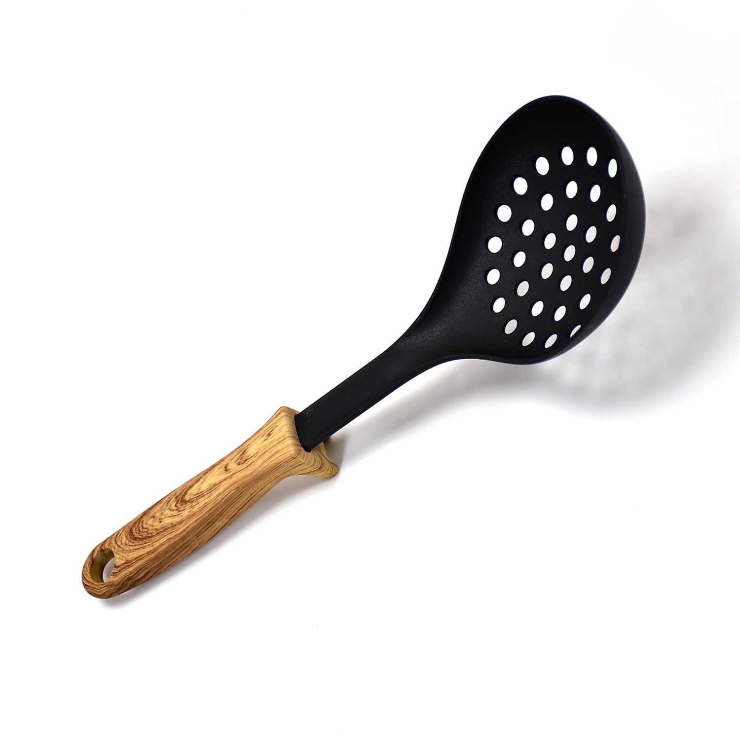 2589 Wooden Handle Design Silicone Kitchenware Non-stick Cookware Cooking Shovel Spoon Slotted Shovel Kitchen Utensils with Storage Bucket DeoDap 2589 Wooden Handle Design Silicone Kitchenware Non-stick Cookware Cooking Shovel Spoon Slotted Shovel Kitchen Utensils with Storage Bucket DeoDap